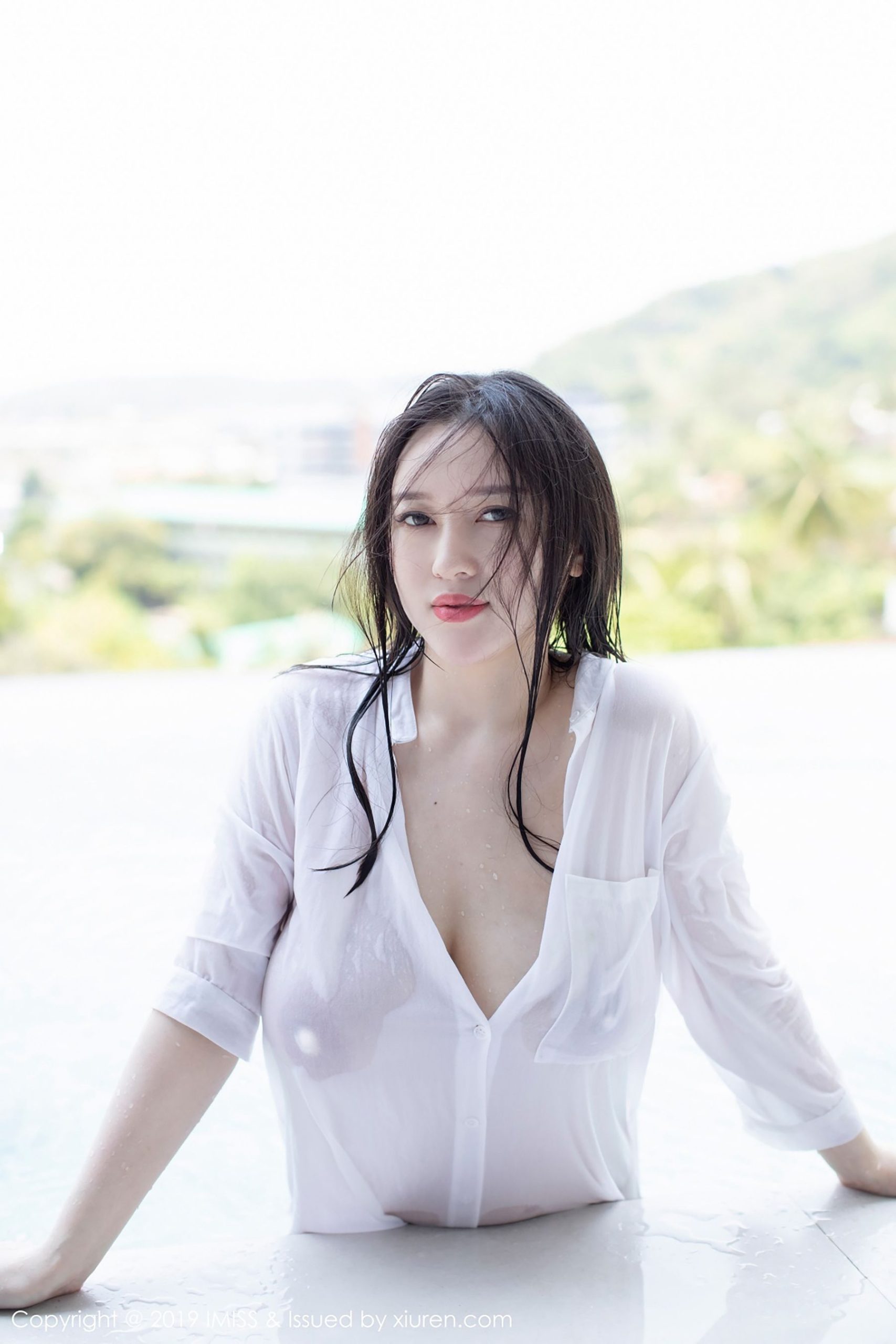 Enyi "Black Silk and Shirt Wet Body Series" [爱蜜社IMiss] Vol.335